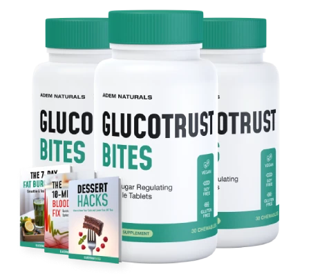 GlucoTrust Bites 3 Bottle Package